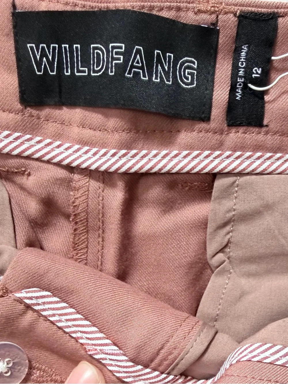 Wildfang Chino Pants empower Rose Brown pink